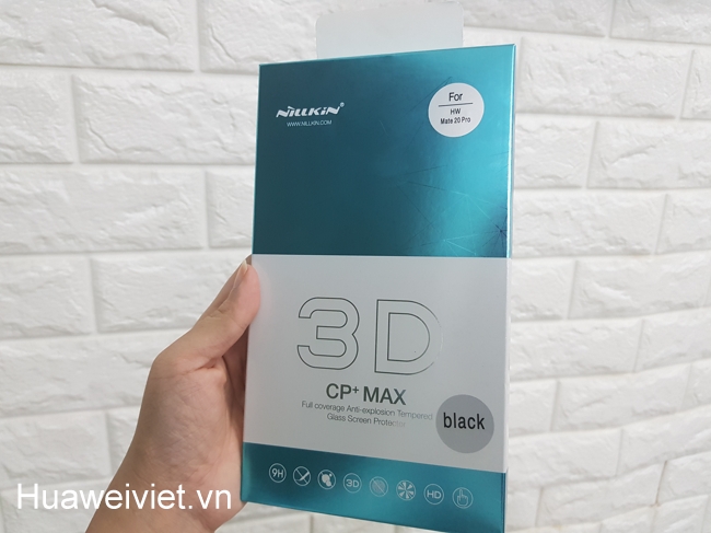 Kính cường lực Huawei Mate 20 Pro Nillkin 3D CP + MAX FULL màn chính hãng