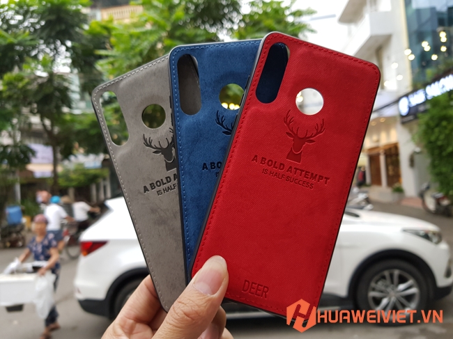 Ốp lưng Huawei P30 Lite hình Nai vân da 3D