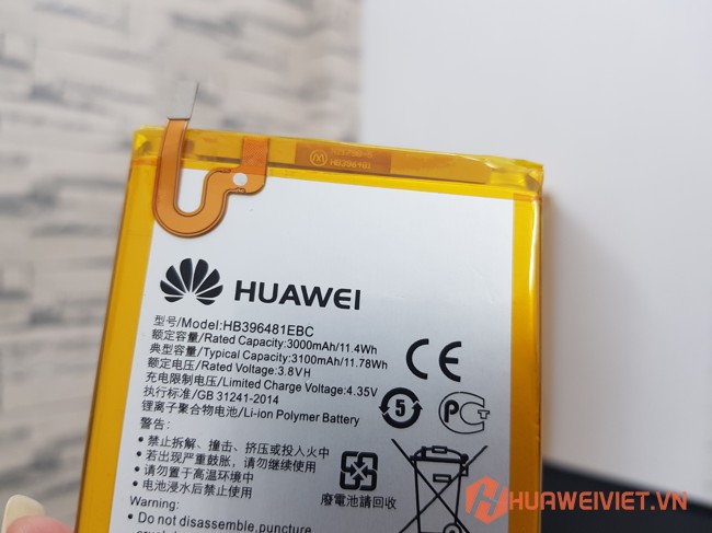 Thay pin Huawei G8 / G8X chính hãng zin - đánh giá chất lượng dung lượng pin chuẩn